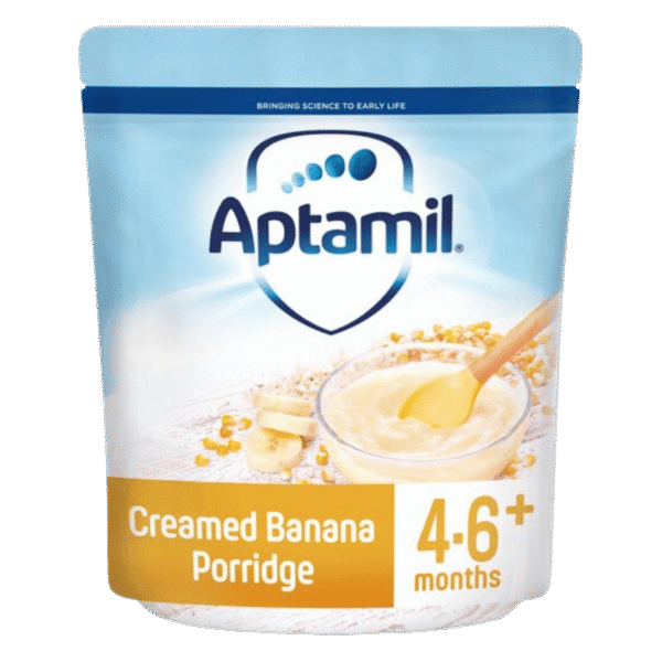 Aptamil Creamed Banana Porridge Baby Cereal 4-6+ Months 125g