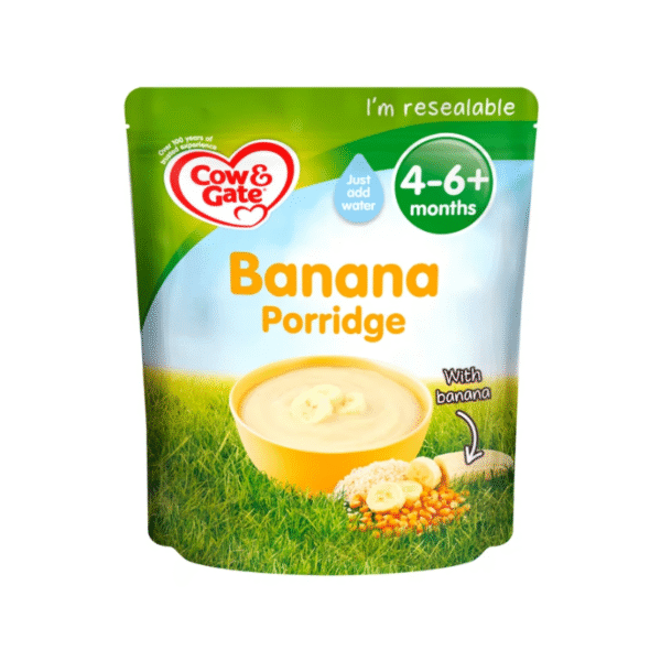 Cow & Gate Banana Porridge Baby Cereal 4-6+ Months 125g