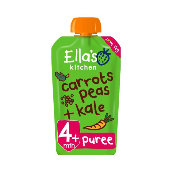 Ella's Kitchen Organic Carrots, Peas & Kale 4+ Months 120g