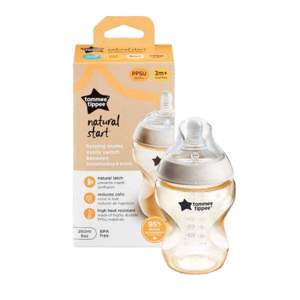 Tommee Tippee Natural Start PPSU Feeding Bottle 260ml 3m+