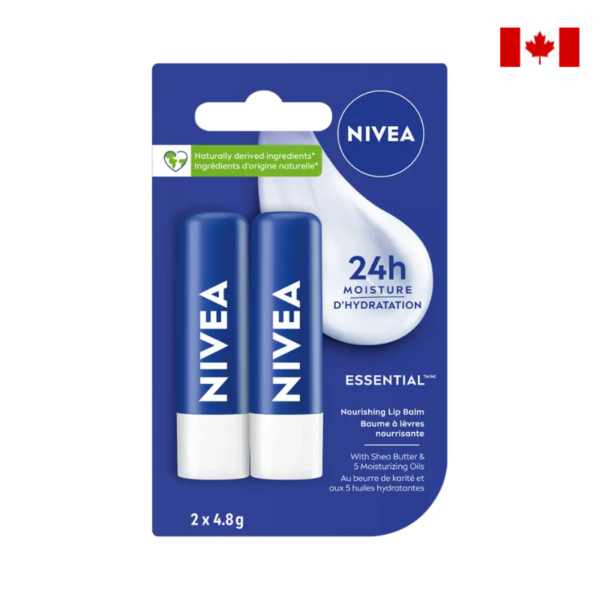 Nivea Essential Lip Balm x 2