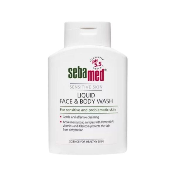 Sebamed Sensitive Skin Liquid Face & Body Wash 200ml